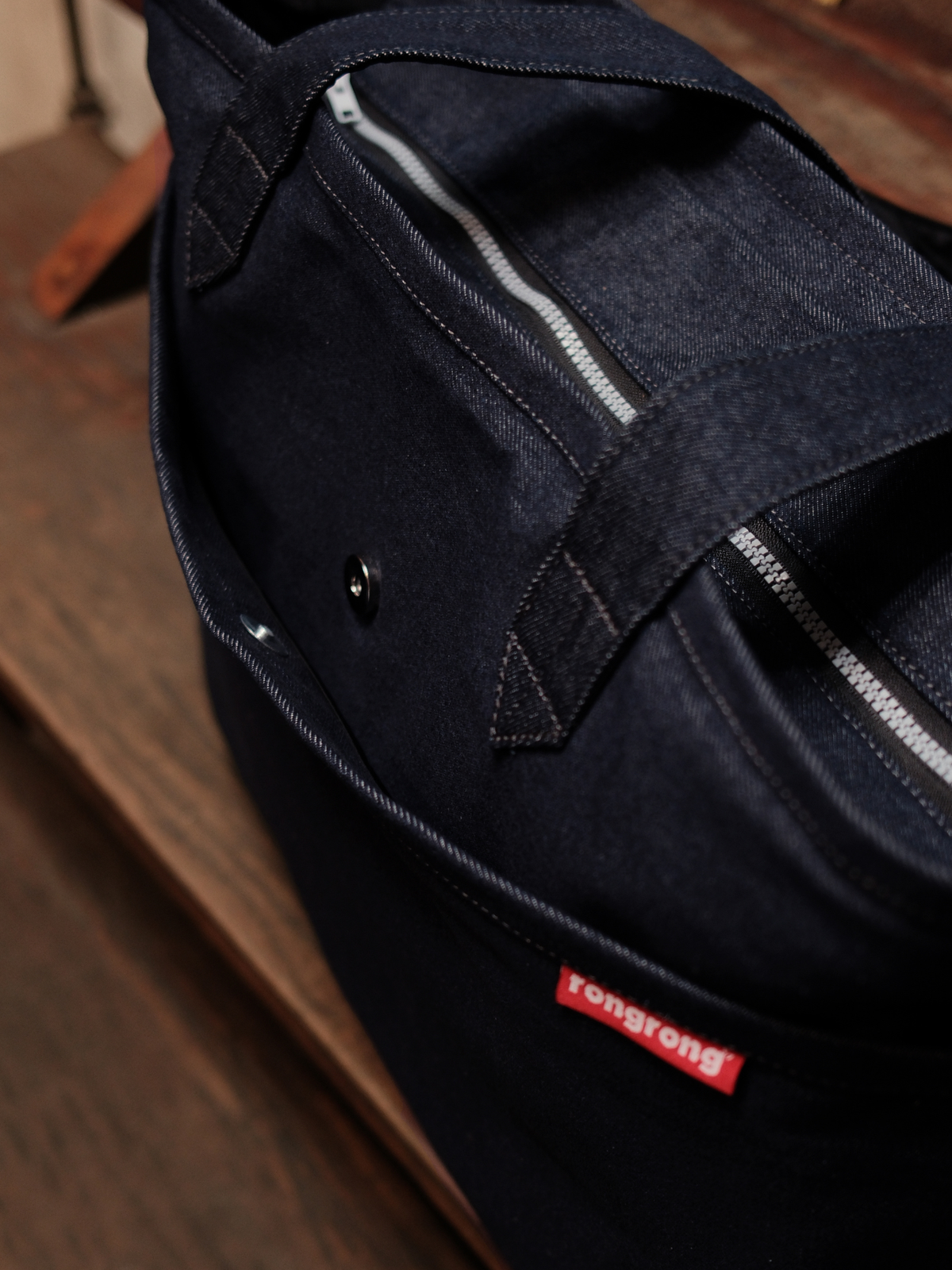 Wide Tote – Indigo Denim – Large