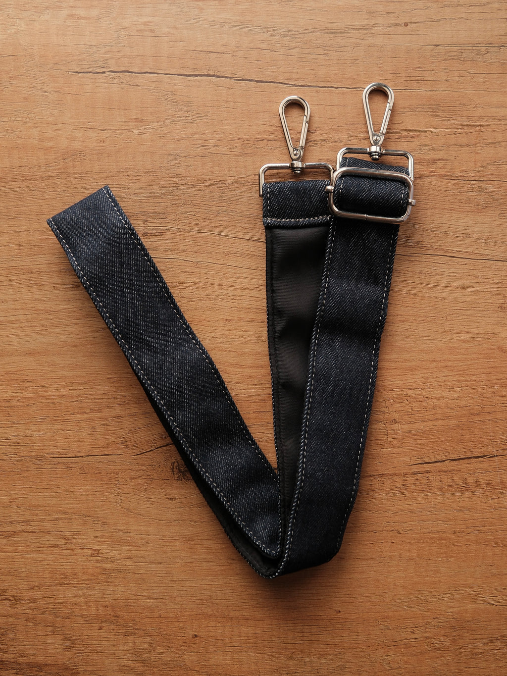 Curved Tote - Indigo Denim - Medium