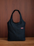 Curved Tote - Indigo Denim - Medium