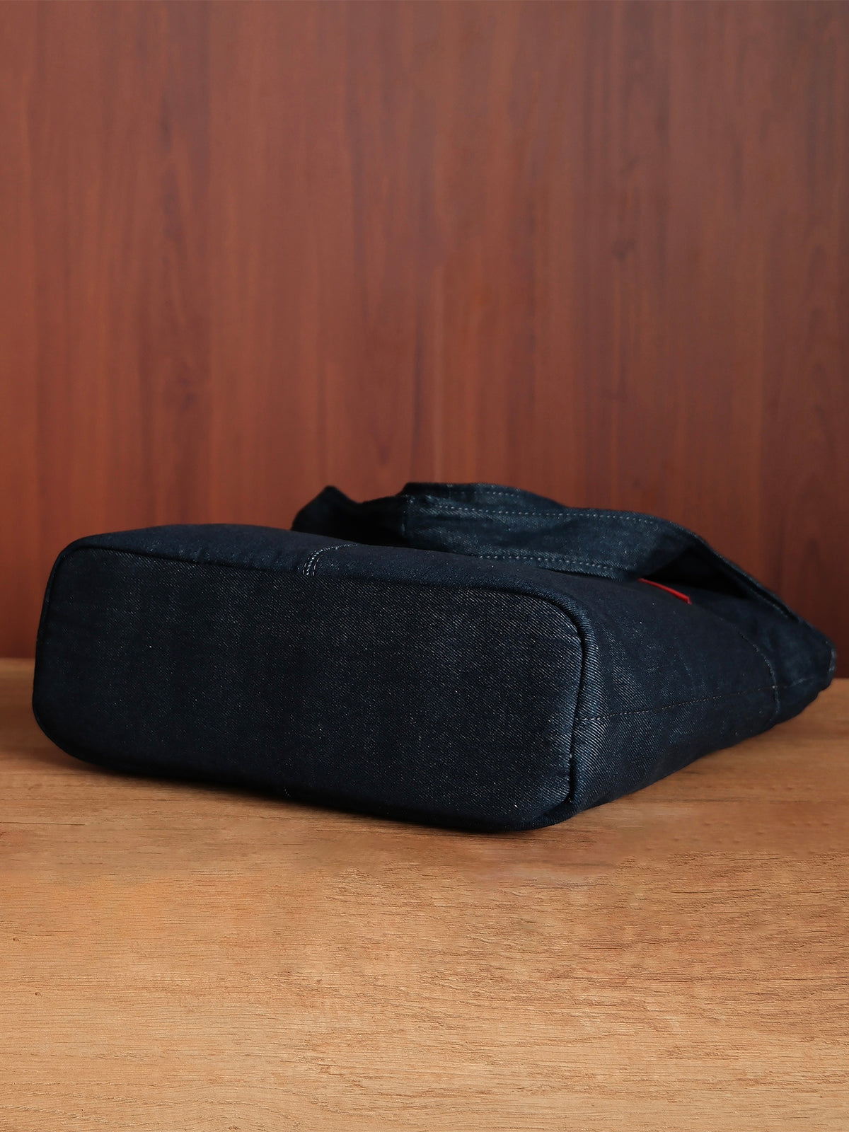 Curved Tote - Indigo Denim - Medium